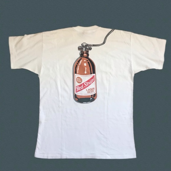 Shirts Vintage Red Stripe Beer Shirt Poshmark